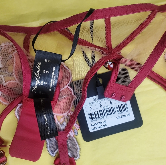 Mary May Suspender / Garter Belt Honey Birdette - Picture 11 of 14